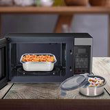SQUARE STAINLESS STEEL FOOD CONTAINER WITH CLASSIC PP LID 316 STAINLESS STEEL