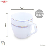 TEA, COFFEE CUP SET OF 6 COLUMBUS PEGGY OLIVER 200 ML, 751
