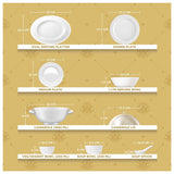 Aurora Collection 45 Pcs Dinner Set | Elegant Floral Pattern In Royal Blue With Real Gold Plated Premium Porcelain