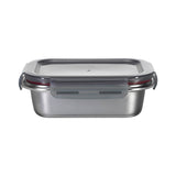Rectangle Stainless Steel Container With Pp Locking Lid 316 Stainless Steel