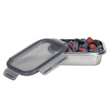 Rectangle Stainless Steel Container With Pp Locking Lid 316 Stainless Steel