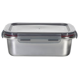 Rectangle Stainless Steel Container With Pp Locking Lid 316 Stainless Steel