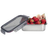 Rectangle Stainless Steel Container With Pp Locking Lid 316 Stainless Steel
