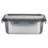 RECTANGLE STAINLESS STEEL FOOD CONTAINER WITH CLASSIC PP LID 316 STAINLESS STEEL