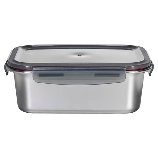RECTANGLE STAINLESS STEEL FOOD CONTAINER WITH CLASSIC PP LID 316 STAINLESS STEEL