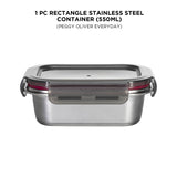 RECTANGLE STAINLESS STEEL CONTAINER_N