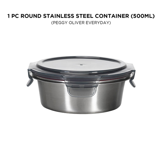 ROUND STAINLESS STEEL CONTAINER_N