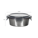 ROUND STAINLESS STEEL CONTAINER_N