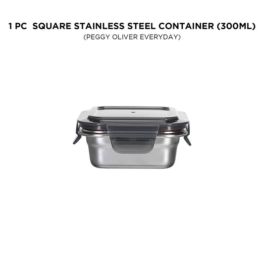 SQUARE STAINLESS STEEL CONTAINER_N