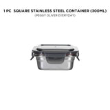 SQUARE STAINLESS STEEL CONTAINER_N