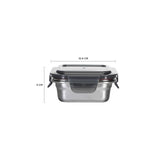 SQUARE STAINLESS STEEL CONTAINER_N