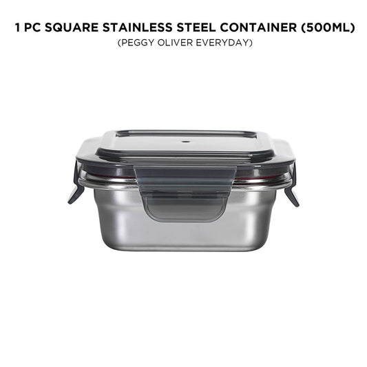 SQAURE STAINLESS STEEL CONTAINER_N