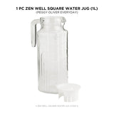ROMULUS SQUARE WATER JUG YZ02-1 1 LTR 1 PC