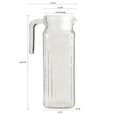 ROMULUS SQUARE WATER JUG YZ02-1 1 LTR 1 PC